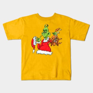 merry grinchmas vintage Kids T-Shirt